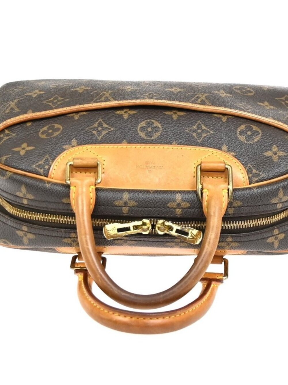 LOUIS VUITTON LV Logo Trouville Hand Bag Monogram Leather Brown M42228 85YH889 - Picture 6 of 14